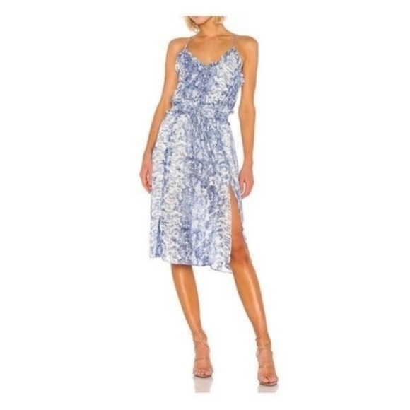 NWT Elliatt Blue Silver Collection Midi Dress - Picture 1 of 7